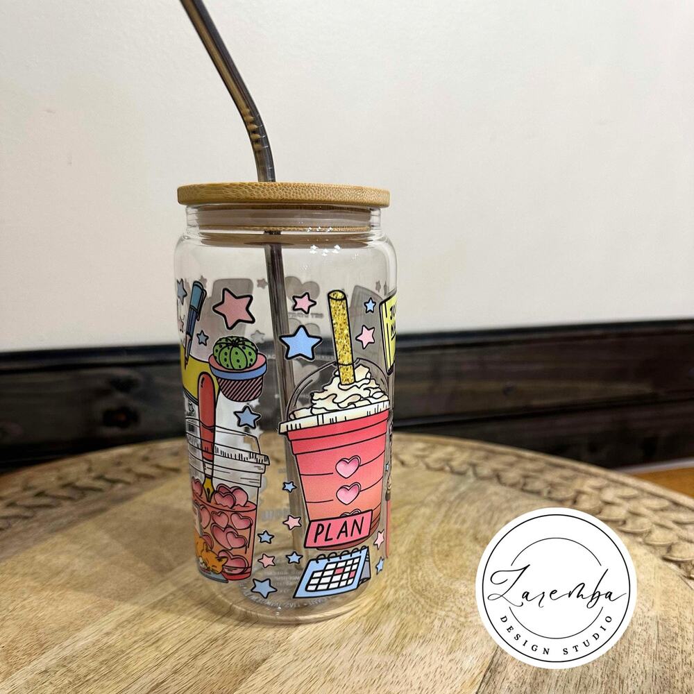 Boss Babe Fuel Libbey Cup, Working Office Beer Can Glass, 16 oz Sipper Glass - Picture 7 of 7